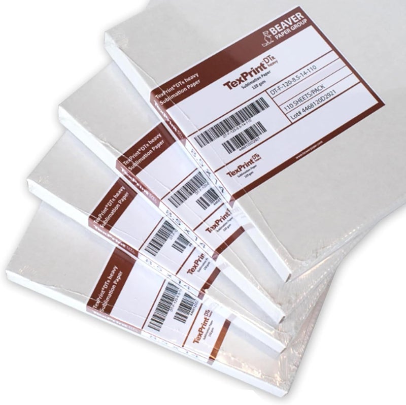 texprint DT Heavy for Ricoh and Virtuoso All-Purpose High Release Sublimation Transfer for Dye Sublimation, SawGrass Approved Sublimation Paper 3.5" x 9" 500 Sheets - Image 1